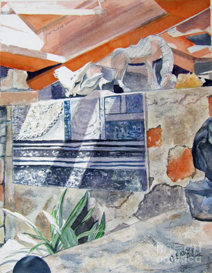 Architecture Painting - Frank Lloyd Wright Taliesin West 2 by Carol Flagg