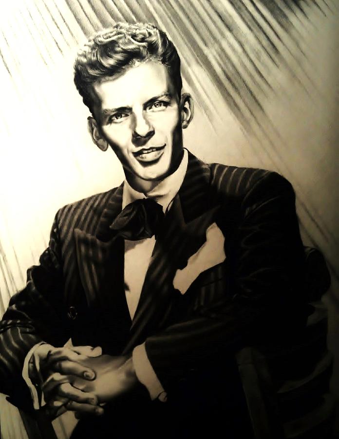 Frank Sinatra Drawing by Carl Baker Fine Art America