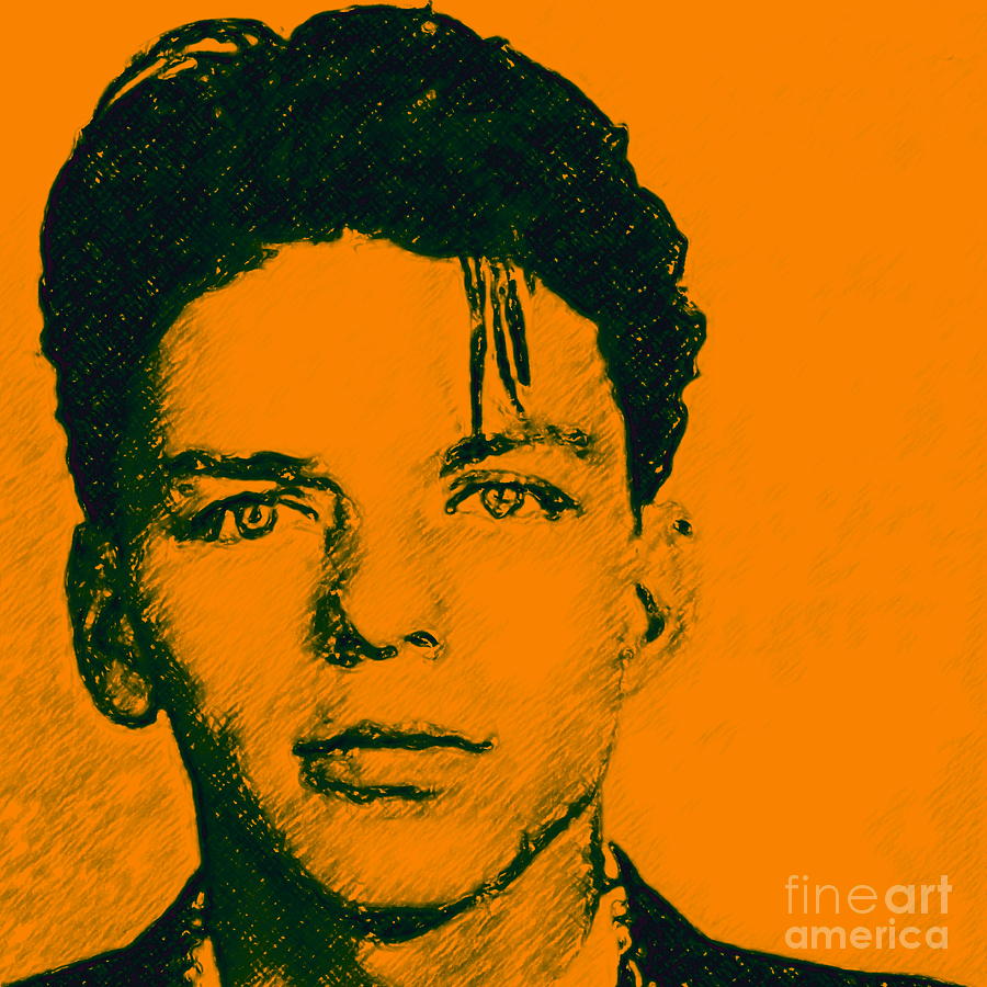 Frank Sinatra v1square Photograph by Wingsdomain Art and Photography