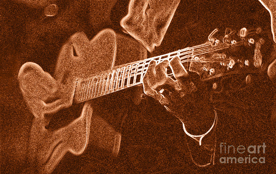 Frank Vignolas Guitar Photograph by James L. Amos
