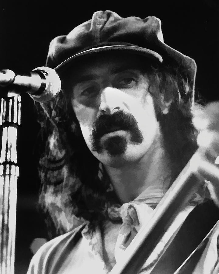 Frank Zappa - Watercolor Digital Art by Joann Vitali