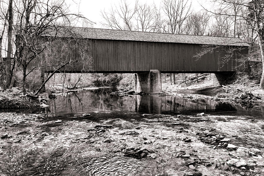 Frankenfield Bridge over the Tinicum Creek Photograph by Olivier Le Queinec