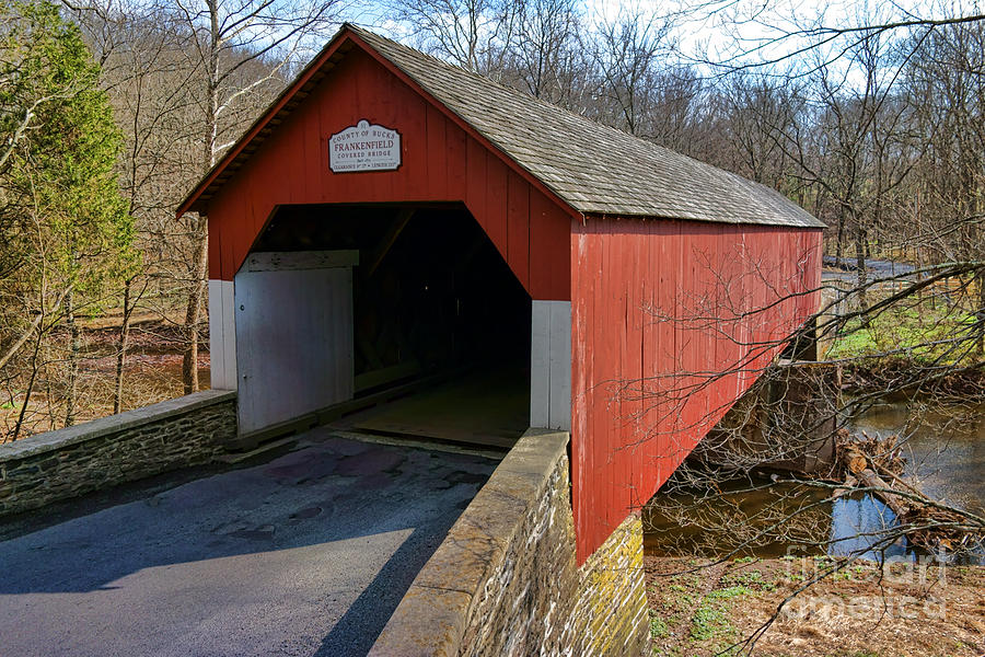 Frankenfield Covered Bridge Photograph by Olivier Le Queinec