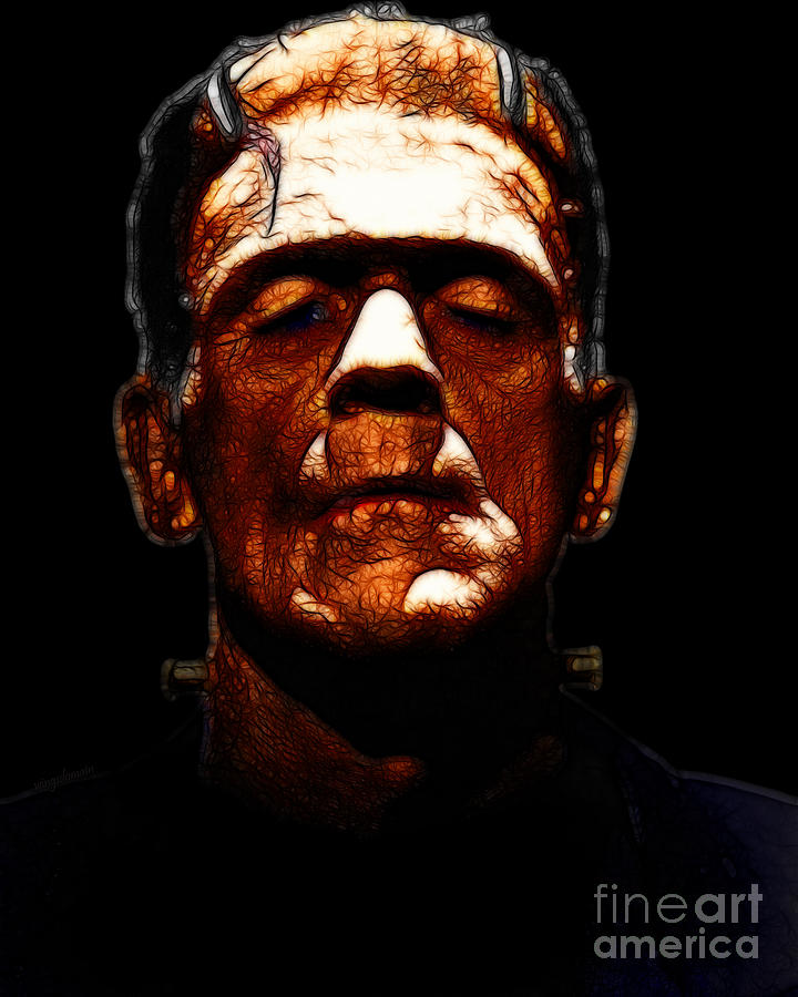 Frankenstein - Black Photograph by Wingsdomain Art and Photography