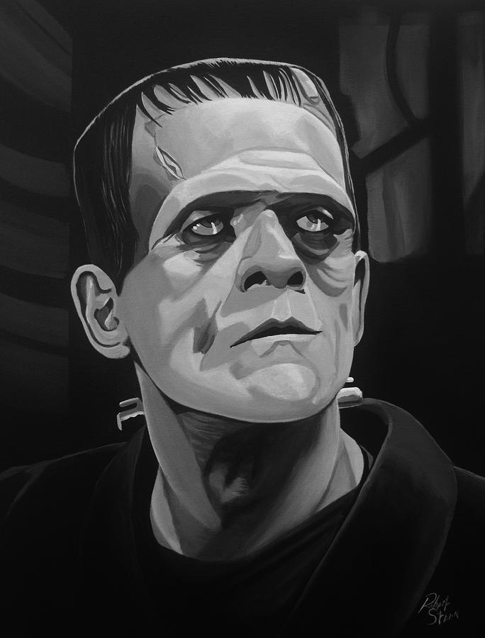 Frankenstein Monster Painting by Robert Steen | Fine Art America