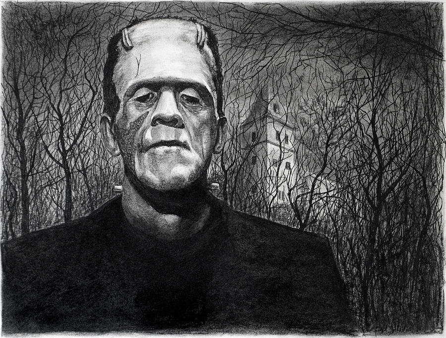 Frankenstein Monster Drawing by William Underwood