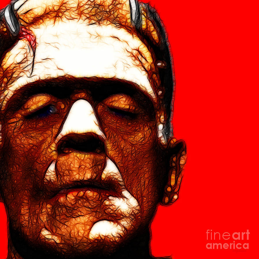 Frankenstein Red Square Photograph by Wingsdomain Art and Photography