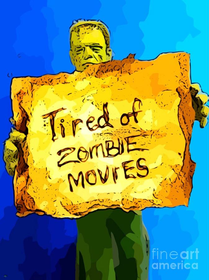 Sign Painting - Frankensteins Monster Turns Activist by John Malone