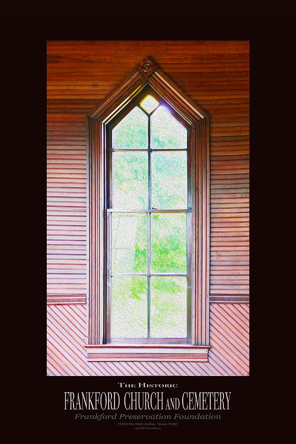 Frankford Church Interior Window - Poster Photograph by Robert J Sadler