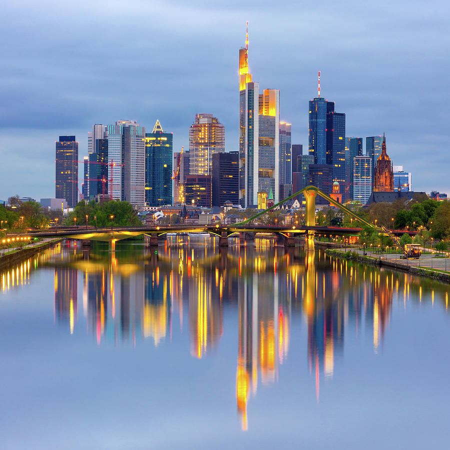 Frankfurt Am Main Skyline, Germany Photograph by Chrishepburn