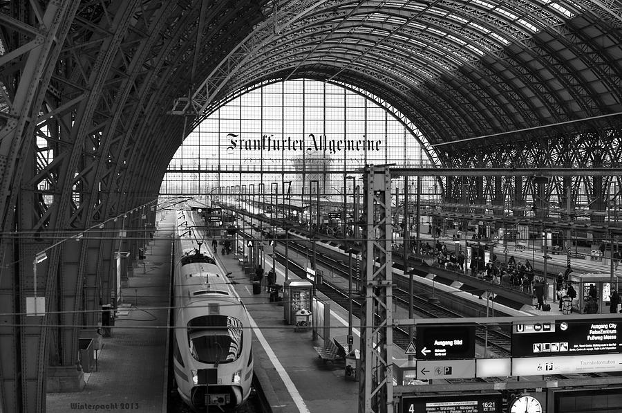 Frankfurt Bahnhof - Train Station Photograph by Miguel Winterpacht