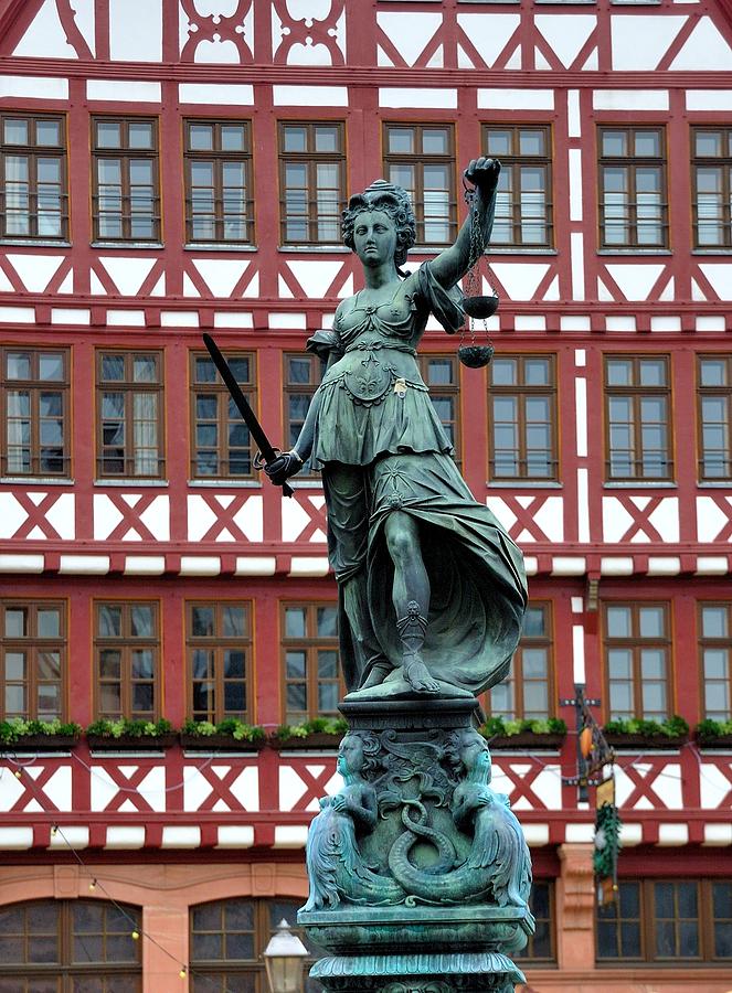 Frankfurt Fountain of Justice Photograph by Steven Richman