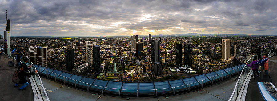 Sunset Photograph - Frankfurt Sunset by Michael Haussmann