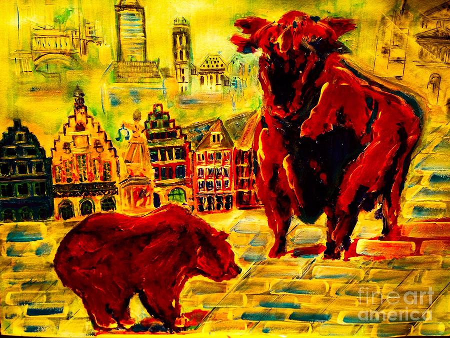 Frankfurt.stock Exchange Painting