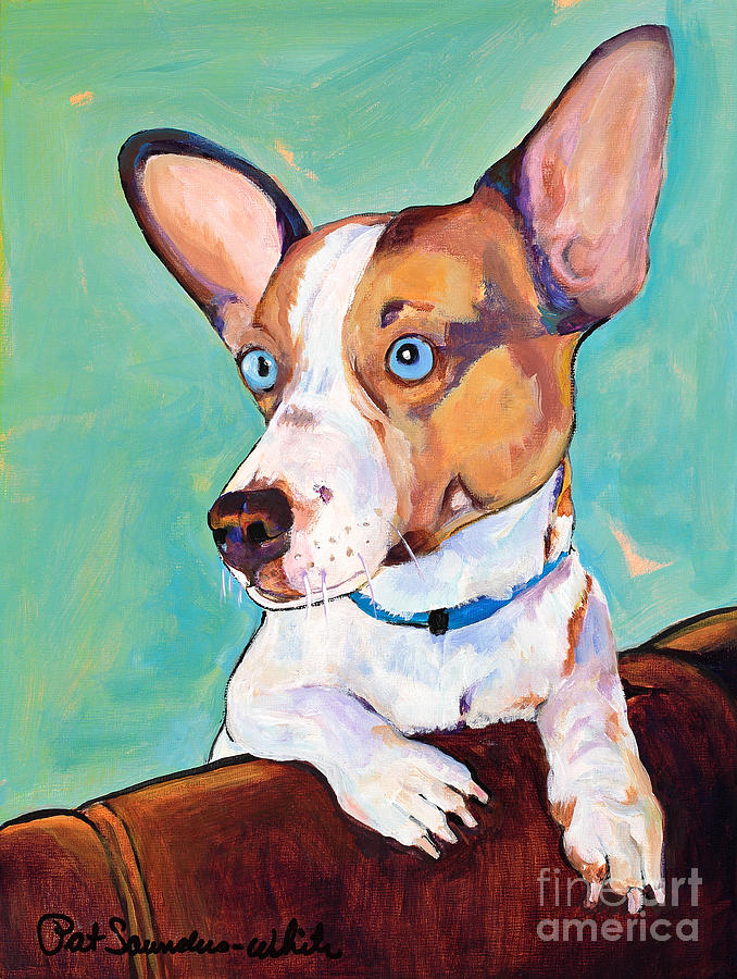 Frankie Painting by Pat Saunders-White