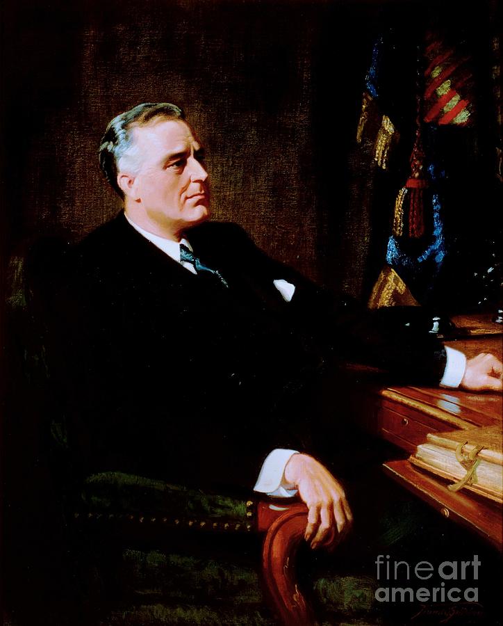 Franklin Delano Roosevelt Painting By Robert Prusso Jr