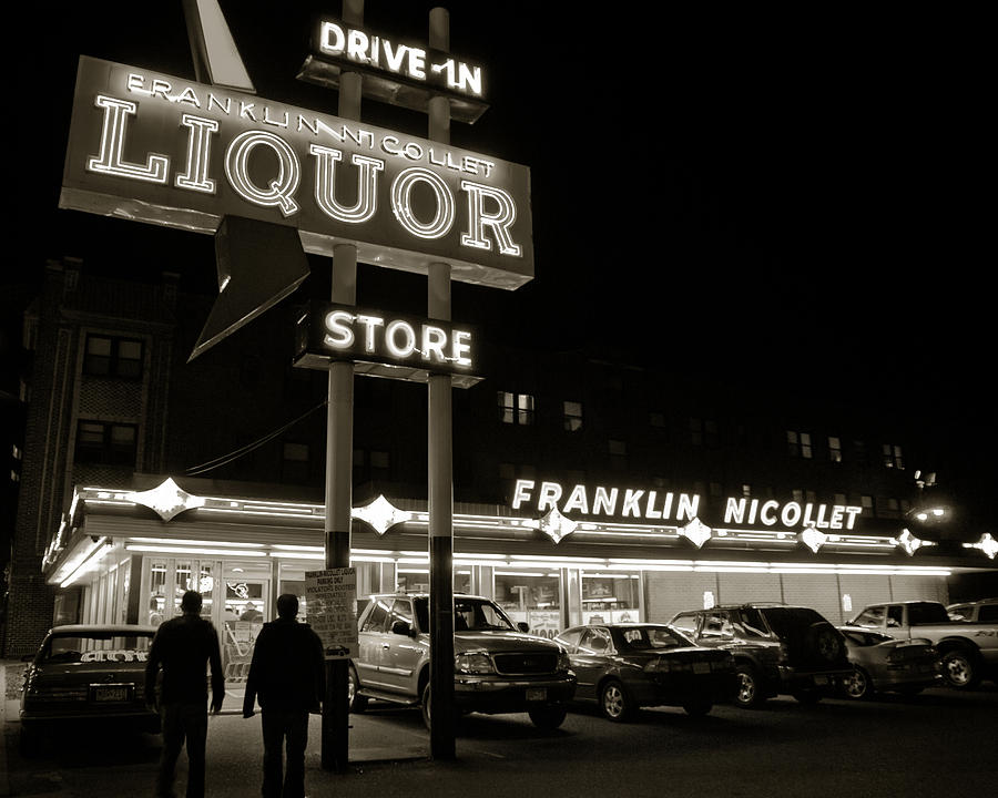 Franklin Nicollet Liquor Store Photograph by Bryan Scott | Fine Art America