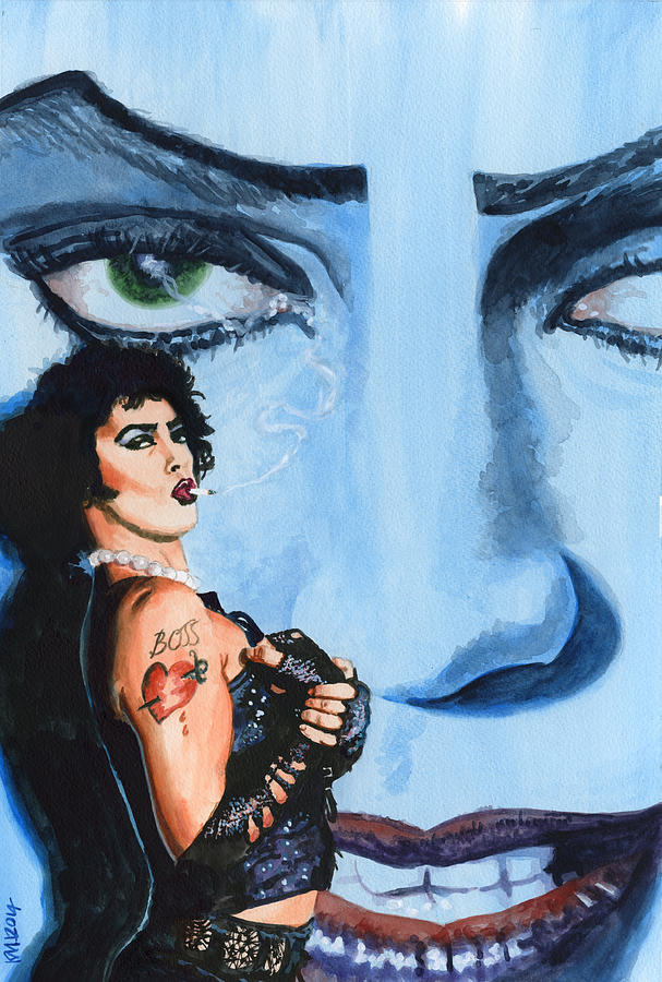 The Rocky Horror Picture Show Painting - Franknfurter by Ken Meyer jr