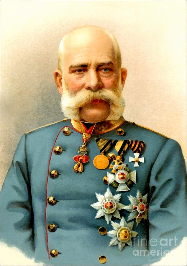 Kaiser Franz Joseph I of Austria Painting by Vincent Monozlay