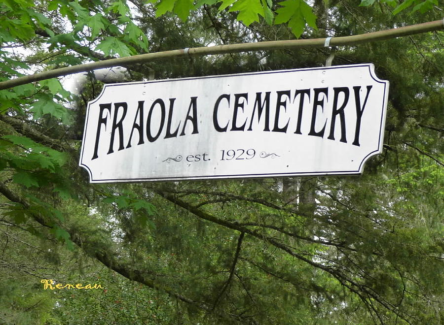 Fraola Wa Cemetery Entrance Photograph by A L Sadie Reneau