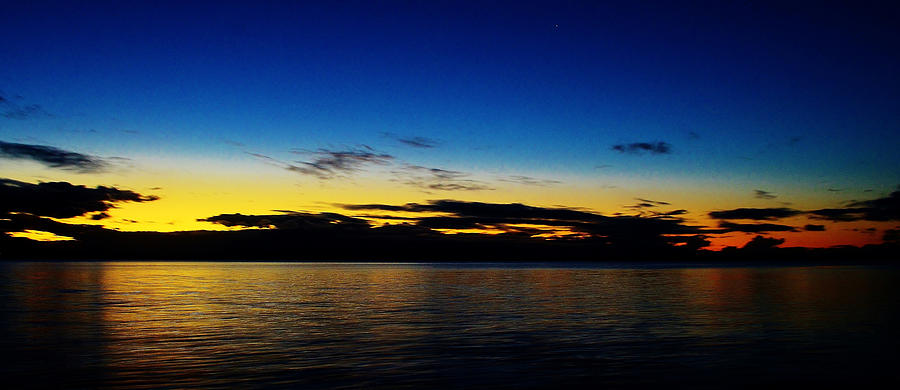 Sunset Photograph - Fraser Island Blue Hour by Nancy Jenks