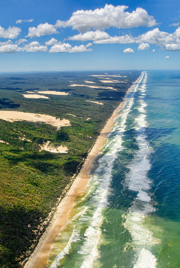 Beach Photograph - Fraser Island. Queensland Australia by Rob Huntley