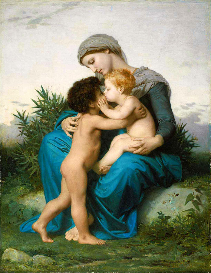 Fraternal Love Painting by William-Adolphe Bouguereau