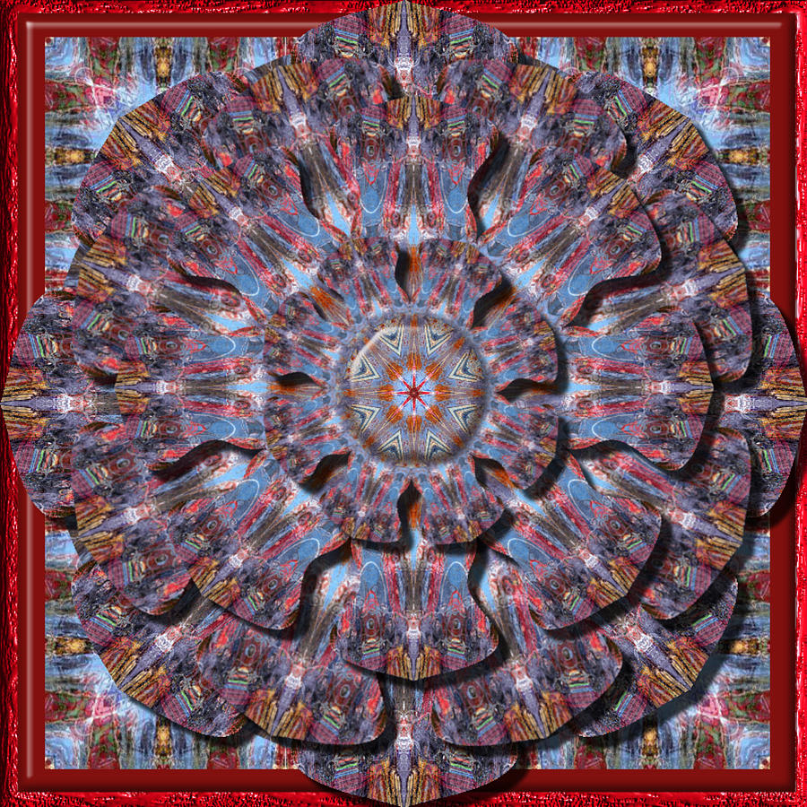 Freaky Flower Kaleidoscope Digital Art by Charmaine Zoe
