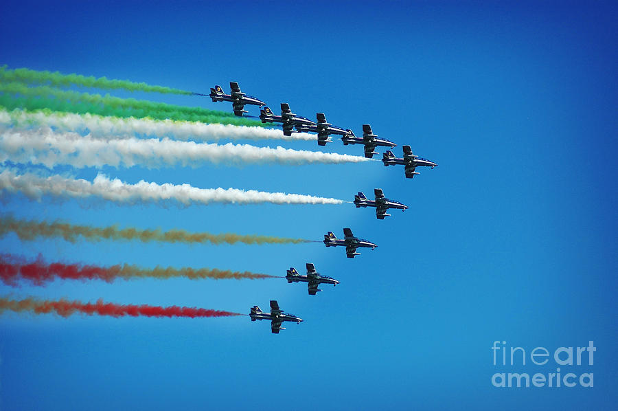 Frecce Tricolori aerobatics team Photograph by Stefano Senise