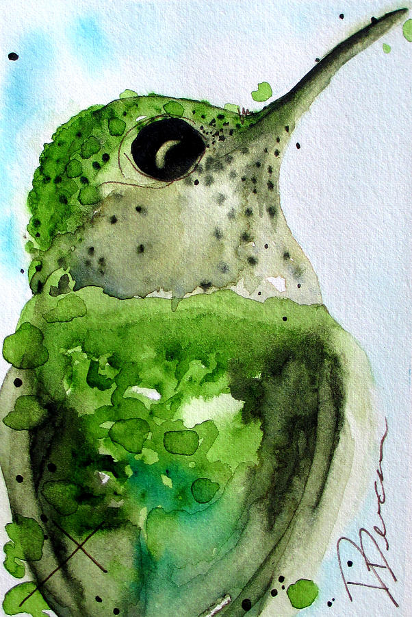 Hummingbird Painting - Freckles by Dawn Derman