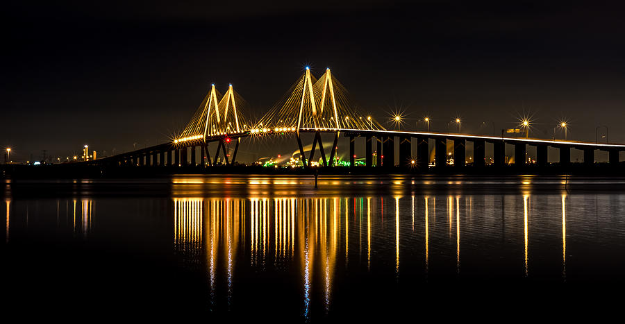 Fred Hartman Bridge Photograph by David Morefield
