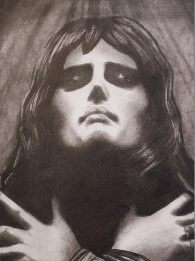 Freddie Mercury Drawing - Freddie by Amber Stanford Freddie Mercury Drawing - Freddie by Amber Stanford