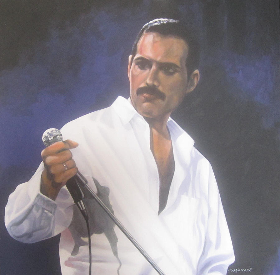 Freddie Mercury Painting by Bruce McLachlan | Fine Art America