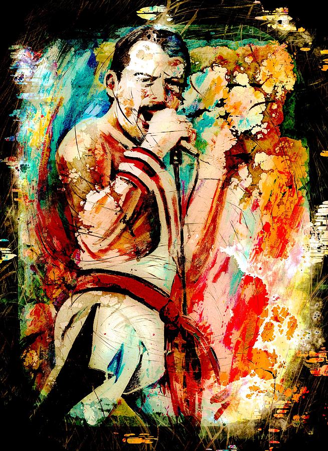 Freddie Mercury Madness Painting by Miki De Goodaboom