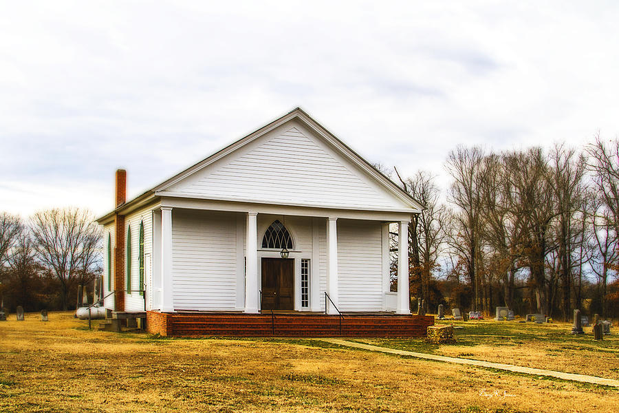 Fredonia Church and Cemetery Photograph by Barry Jones