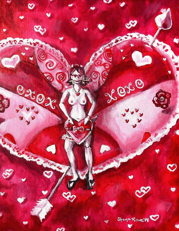 Free as a Valentines Love Painting by Shana Rowe Jackson