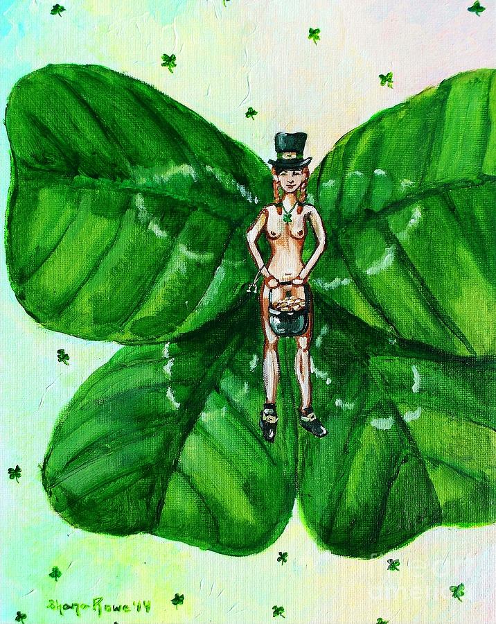 Free as St. Patricks Luck Painting by Shana Rowe Jackson