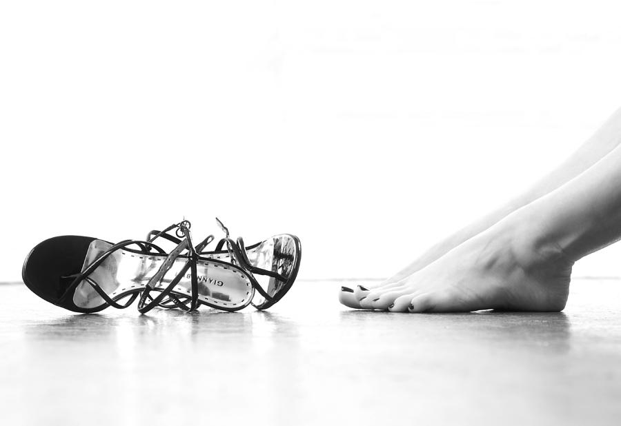 Free Feet with Long vs. Strappy Sandals Photograph Feet - Fine Art America