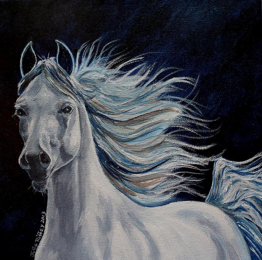 Horse Painting - Free by Julie Brugh Riffey
