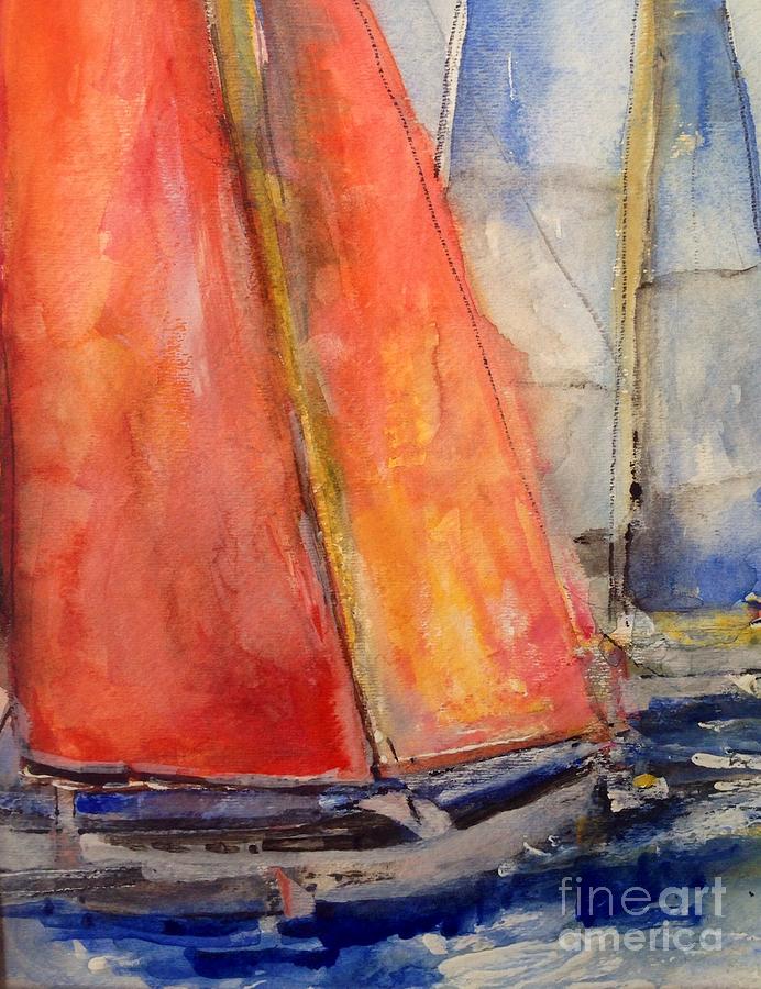 Free Sailing Painting by Sherry Harradence