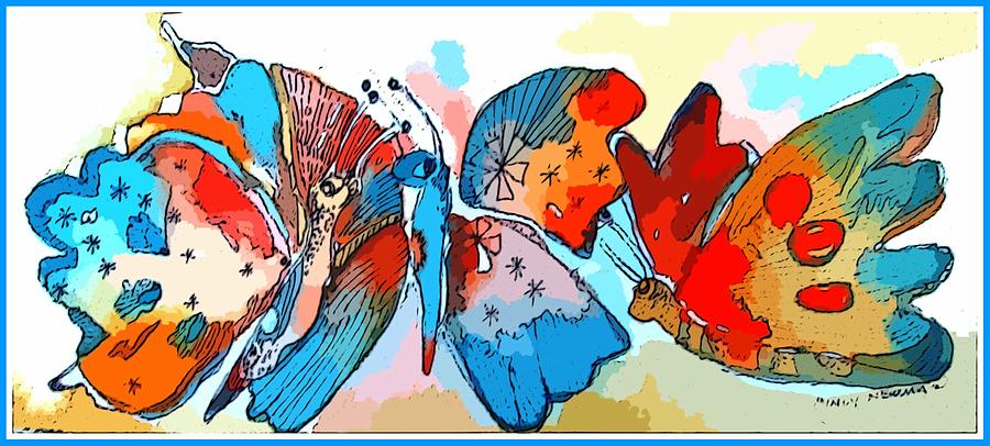 Free the Butterflies Painting by Mindy Newman