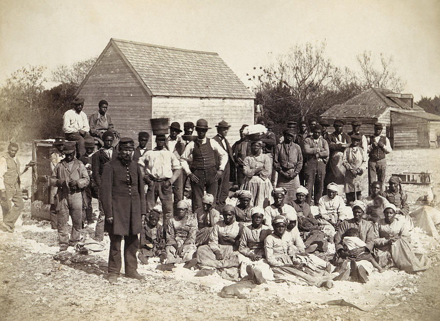 1862 Photograph - Freed Slaves, 1862 by Granger