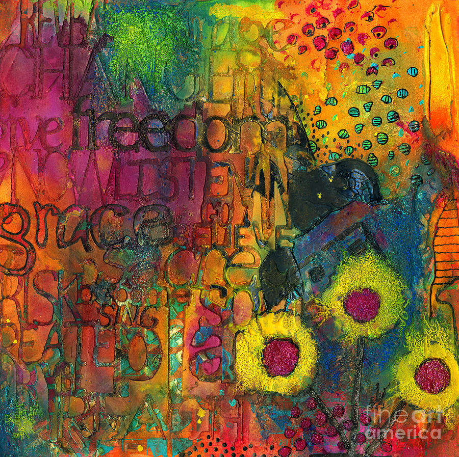 Freedom and Grace... Mixed Media by Angela L Walker