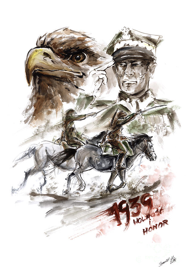 Poland Painting - Freedom And Honour. by Mariusz Szmerdt Poland Painting - Freedom And Honour. by Mariusz Szmerdt