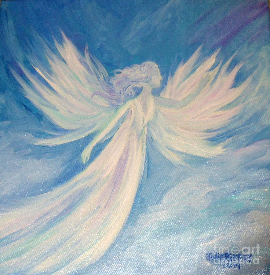 Freedom Angel Painting By Julie Brugh Riffey Fine Art America