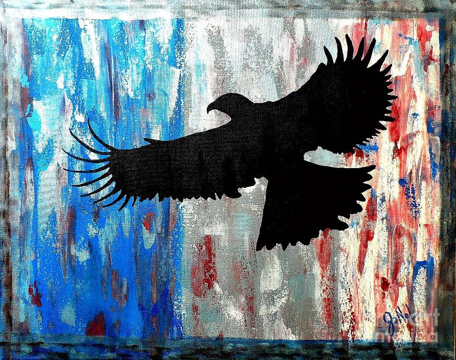 Abstract Painting - Freedom Flight by JoNeL Art