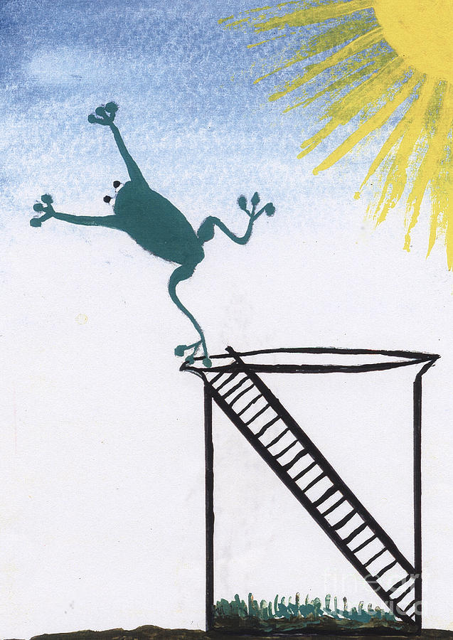 Frog Painting - Freedom by Heidi Sieber Frog Painting - Freedom by Heidi Sieber