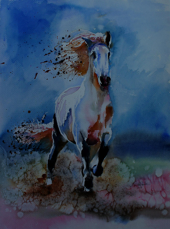 Horse Painting - Freedom by Isabel Salvador