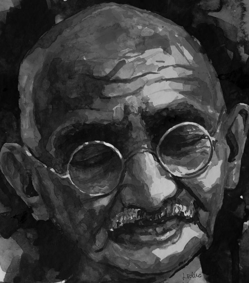 Mahatma Gandhi Painting - Freedom by Laur Iduc