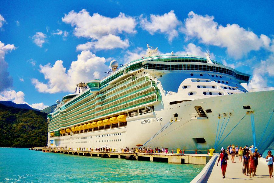Boat Photograph - Freedom of the Seas by Jenn Beck